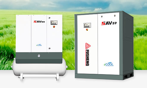 Compressore a vite - SAV 08-37 series - Fusheng Industrial - d'aria / con motore elettrico / fisso