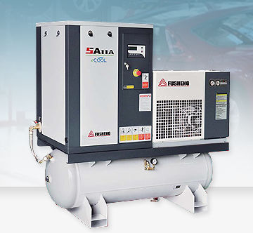 Compressore a vite - SA 08-11 series - Fusheng Industrial - d'aria / con motore elettrico / fisso