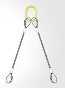 Braca di sollevamento con cavo - Gunnebo Industrier AB - di acciaio