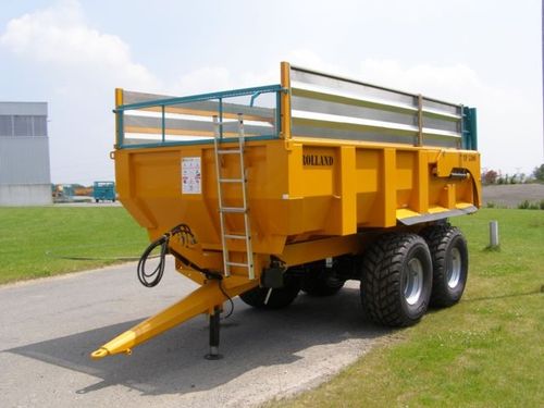 Rimorchio con cassone ribaltabile - ROLLROC 5300 - REMORQUES ROLLAND - tandem / trainato / monotelaio