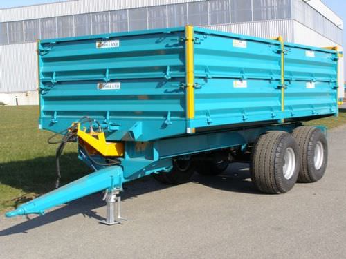 Rimorchio con cassone ribaltabile - BH 100 - REMORQUES ROLLAND - tandem / trainato / idraulico