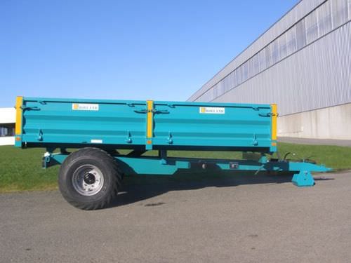 Rimorchio con cassone ribaltabile - BH 65 - REMORQUES ROLLAND - a un asse / trainato / idraulico