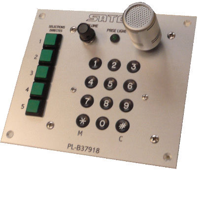 Sistema citofono - Poste Type PL04-C-5D - SATEC