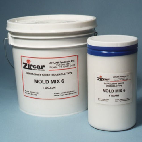 Pasta per stampaggio - Mix 6 - Zircar Refractory Composites - di isolamento termico / con allumina / ceramica