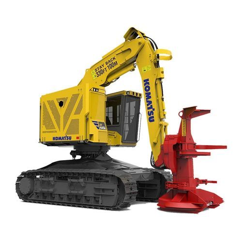 Abbattitrice-raggruppatrice forestale cingolata - XT445L-5 - KOMATSU Forest - caricatore forestale