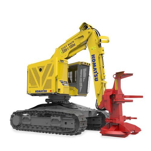 Abbattitrice-raggruppatrice forestale cingolata - XT465L-5 - KOMATSU Forest - caricatore forestale