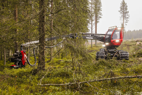 Abbattitrice forestale su ruote - 931-4 - KOMATSU Forest