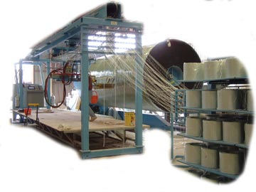 Macchina avvolgitrice per filamenti controllata da computer - Matrasur Composites