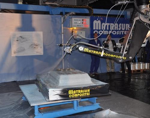 Robot articolato - Robomat - Matrasur Composites - 7 assi / di spruzzatura di resina e fibra di vetro / a spruzzo