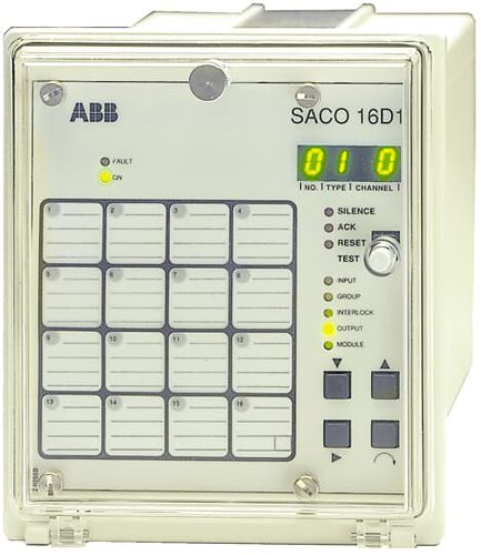 Indicatore d'allarme per applicazioni marine - SACO 16D1 - ABB Oy Distribution Automation - 16 ingressi digitali