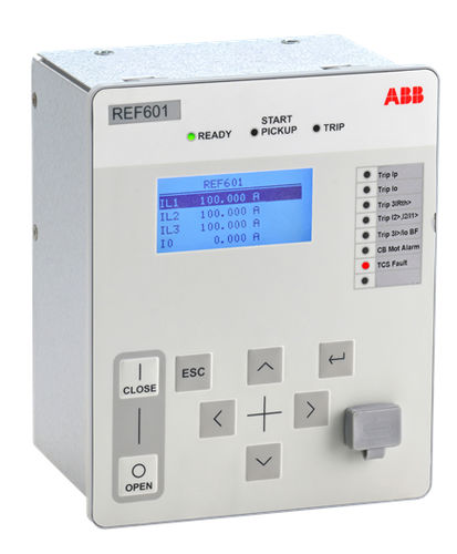 Relè di protezione con dispersione a terra - REF601 - ABB Oy Distribution Automation - di sovraintensità / termico / di potenza