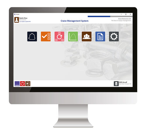 Software di gestione - Crane Electronics Ltd - per misura della coppia