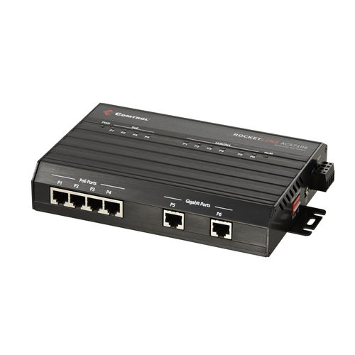 Switch Ethernet non gestibile - RocketLinx® ES7105 - Comtrol Corporation - 4 porte / Ethernet gigabit / per montaggio su guida DIN