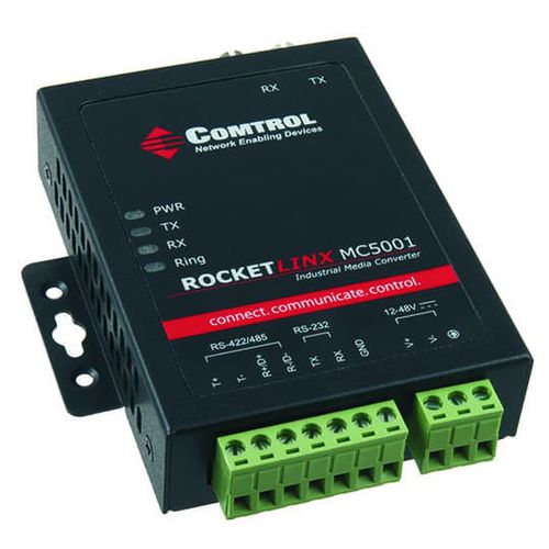 Convertitore di comunicazione - RocketLinx ® MC5001 - Comtrol Corporation - di temperatura / serie / su guida DIN