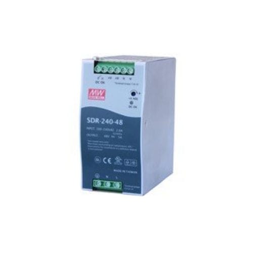 Alimentatore elettrico su guida DIN - MeanWell SDR-240-48 - Comtrol Corporation - AC/DC / regolabile / ad alta potenza