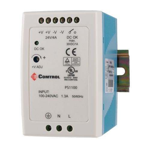 Alimentatore elettrico su guida DIN - PS1100A - Comtrol Corporation - AC/DC / regolabile / a commutazione
