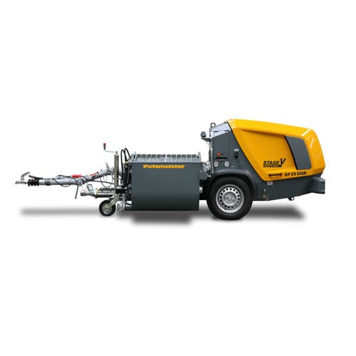 Pompa a vite senza fine - SP 25 DQR - PUTZMEISTER - per cemento / con motore diesel / mobile