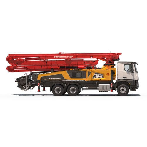Pompa autocarrata per calcestruzzo per camion betoniera - M39-4 - PUTZMEISTER - per cantiere