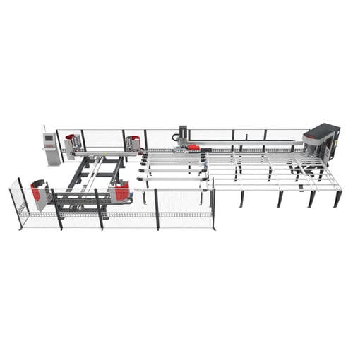 Linea di saldatura e pulitura CNC - TD 3040 - KABAN MAKINA SANAYI VE TIC. LTD. STI - ad alta velocità / d'angolo / per profilati in PVC