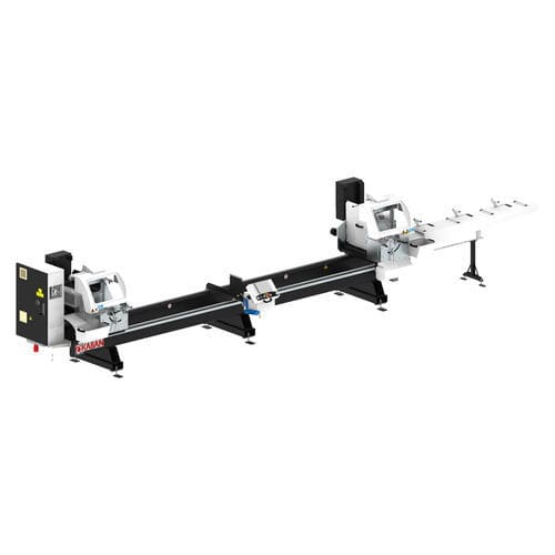 Troncatrice a due teste per PVC - AC 2040 - KABAN MAKINA SANAYI VE TIC. LTD. STI - per profilati / automatica