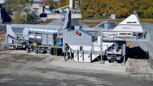 Impianto di produzione d'asfalto mobile - ABM 90-140 EASYBATCH - Ammann - discontinuo