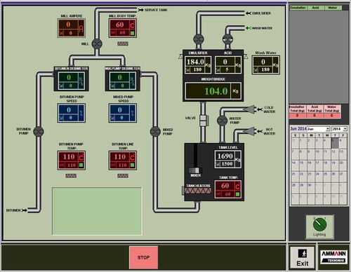 Software di controllo - EMULTEK 15 - Ammann - da cantiere / di scorrimento / per pompa