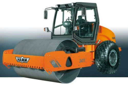 Rullo compattatore monocilindro - 12 830 kg | 3411 - HAMM AG - a vibrazione / articolato