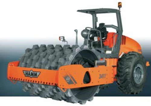 Rullo compattatore monocilindro - 13 330 kg | 3411 P - HAMM AG - a vibrazione / articolato