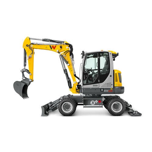 Escavatore intermedio - EW65 - Wacker Neuson SE - su ruote / diesel