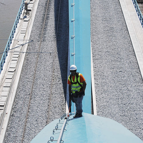 Canalina di sicurezza anticaduta - COMBIRAIL - VERTIC - in acciaio