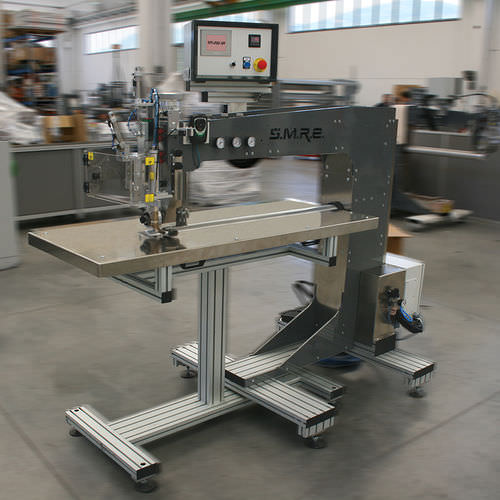 Macchina saldatrice ad ultrasuoni - SM-200-SA - SolarEdge Automation Machines S.p.A. - ad aria calda / semiautomatica / indipendente