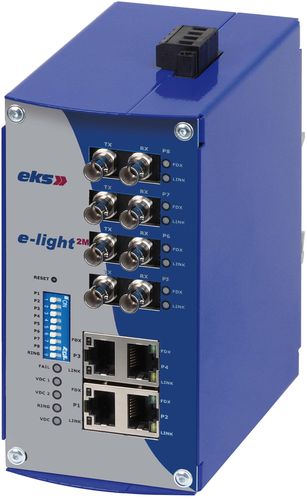 Commutatore convertitore gestibile - eks Engel GmbH & Co. KG - 8 porte / Ethernet / in fibra ottica