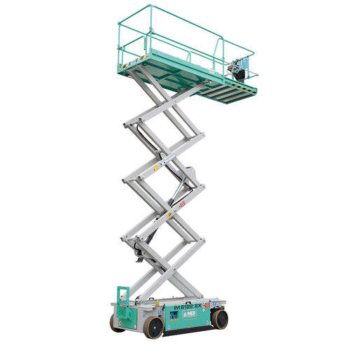 Piattaforma elevatrice a forbice semovente - IM 122 series - IMER International SPA - elettrica / per uso in interni ed esterni