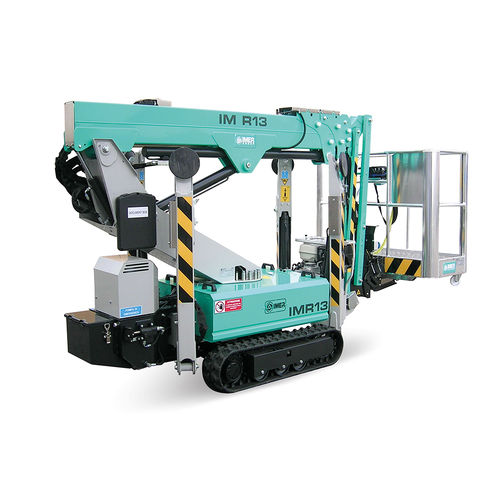 Piattaforma telescopica cingolata - IM R 13 T  - IMER International SPA - idraulica / elettrica / per uso esterno