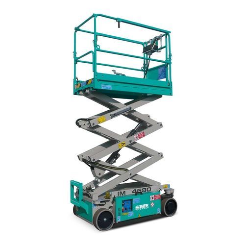 Piattaforma elevatrice a forbice semovente - IM 80 series - IMER International SPA - elettrica / per uso in interni ed esterni
