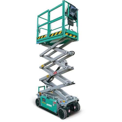 Piattaforma elevatrice a forbice semovente - IM 80 MC series - IMER International SPA - elettrica / per uso in interni ed esterni