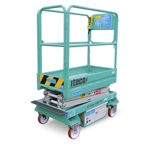 Piattaforma elevatrice a forbice semovente - EASY UP 5 - IMER International SPA - elettrica