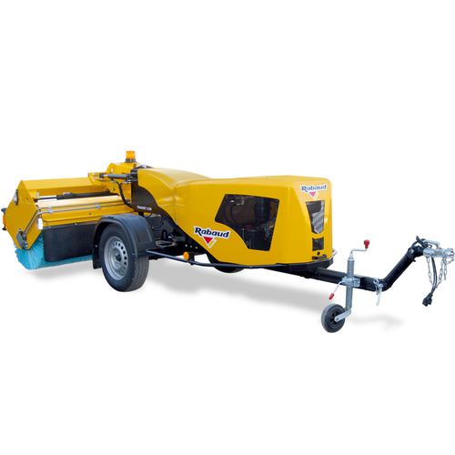 Spazzatrice montata su rimorchio - TRAKNET 2100A - RABAUD - idraulica / diesel / a benzina