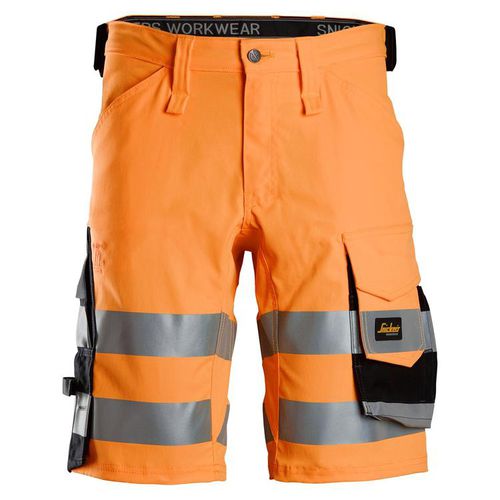 Pantalone corto da lavoro - 6136 - Snickers Workwear AB - alta visibilità / di tipo 2 / in poliammide