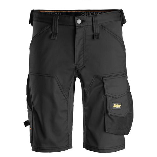 Pantalone corto da lavoro - 6143 - Snickers Workwear AB - in poliestere / nero