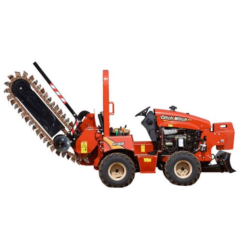 Trencher a catena - RT45 - The Charles Machine Works, Inc - gommato / uomo a bordo