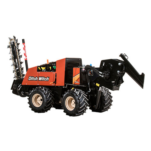 Trencher a catena - 410SX  - The Charles Machine Works, Inc - gommato / uomo a bordo