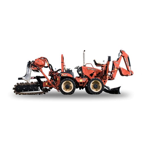 Trencher a catena - RT80 - The Charles Machine Works, Inc - gommato / uomo a bordo