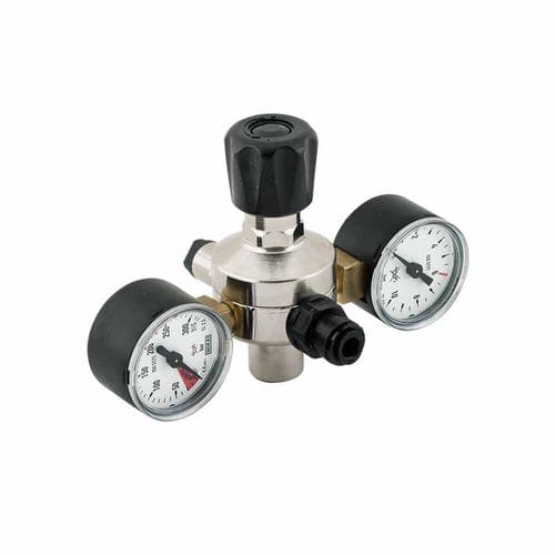 Regolatore e riduttore di pressione per gas - MINOR - OXYTURBO SPA - in ottone nichelato / per bombole / compatto