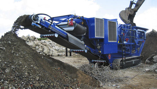 Frantoio a percussione - GIPOREC R 100 series - GIPO AG - mobile / con motore diesel / cingolato