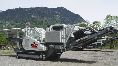 Frantoio a percussione - GIPOREC R 110 series - GIPO AG - mobile / con motore diesel / cingolato