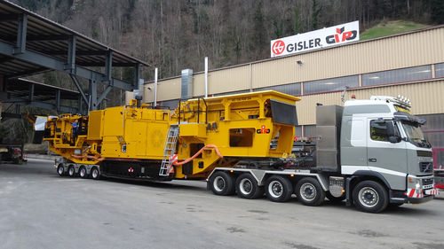 Semirimorchio per macchine - GIPO AG - a 3 assi / a 2 assi / a 4 assi