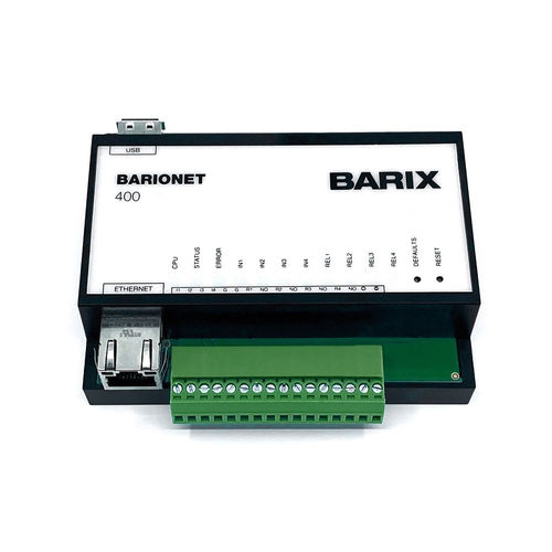Modulo di I/O digitale - BARIONET 400 - Barix - Ethernet / USB / 4 ingressi digitali