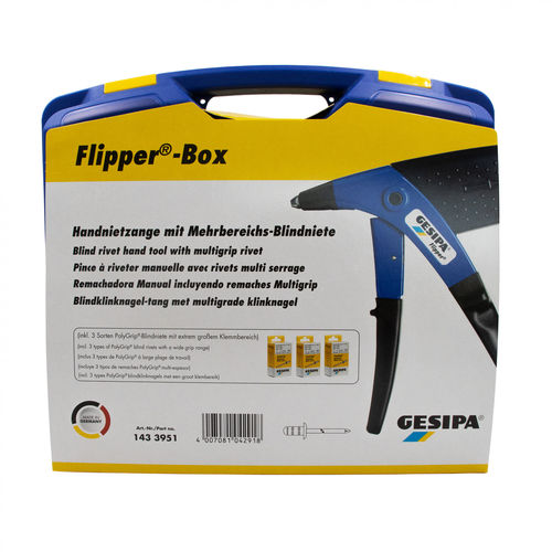 Pinza per rivetti ad azionamento manuale - Flipper&reg; Box - SFS Group Germany GmbH
