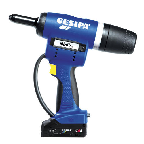 Utensile rivettatura con motore brushless DC - iBird® Pro - SFS Group Germany GmbH - a batteria / per rivetti a strappo / con caricabatteria marino